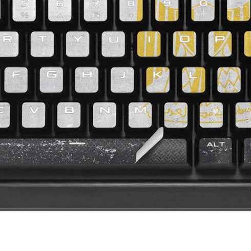 Egypt Flag Distressed K95 RGB PLATINUM Mechanical Gaming Keyboard Skin